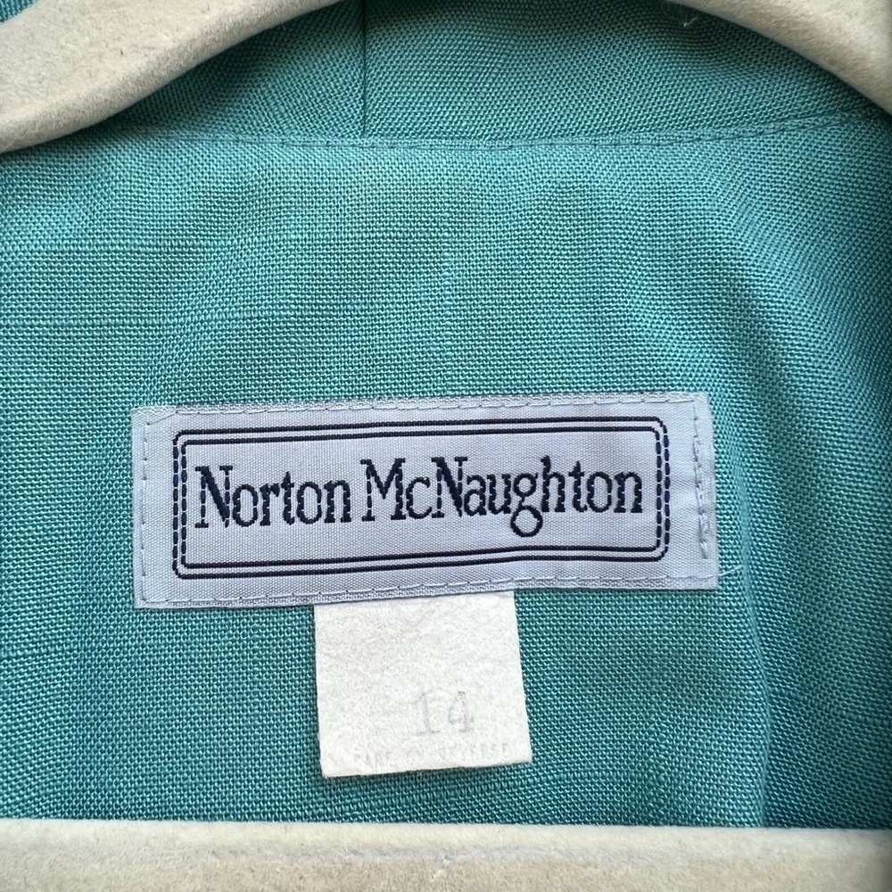 Vintage turquoise blazer - Picture 3 of 3